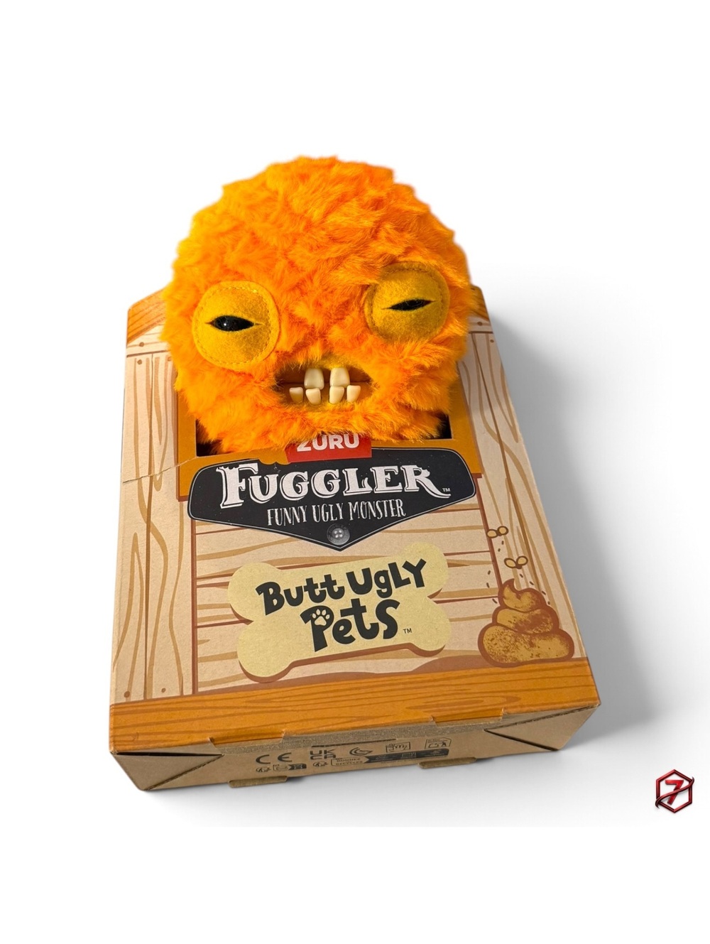 Fuggler Butt Ugly Pets Cod Father Goldfish Orange 9” Plush With Original Box